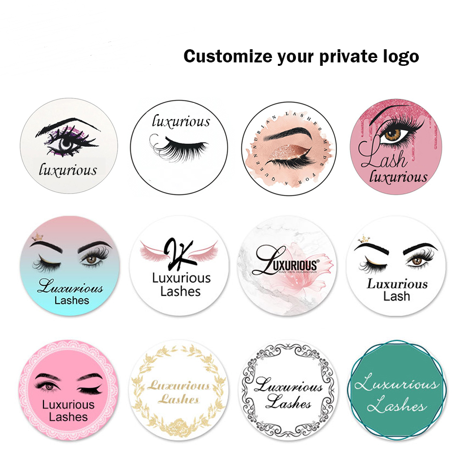 Lashes logo custom lash boxes