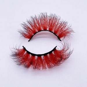 Color Lashes Red